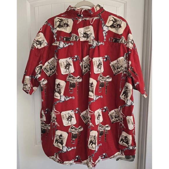 Bit and Bridle Men's Button Down Shirt 3XL HORSES Western - Picture 4 of 6
